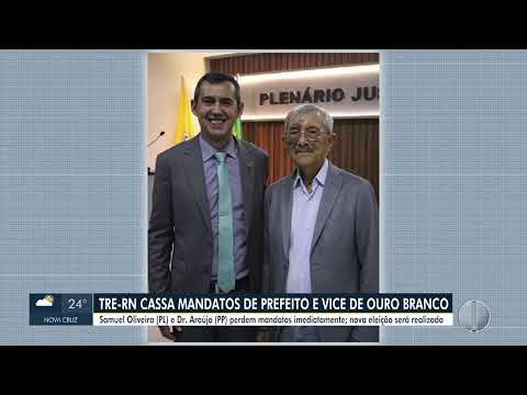 Bom Dia RN - 25/9/2025 - TRE cassa mandatos do prefeito e vice-prefeito de Ouro Branco, no Seridó
