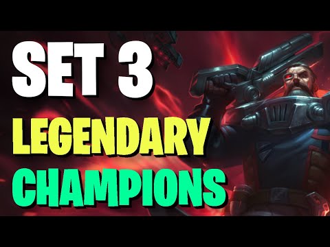 SET 3 LEGENDARY Unit Guide | Teamfight Tactics - TFT Galaxies | Set 3 Overview [Part 1/5]