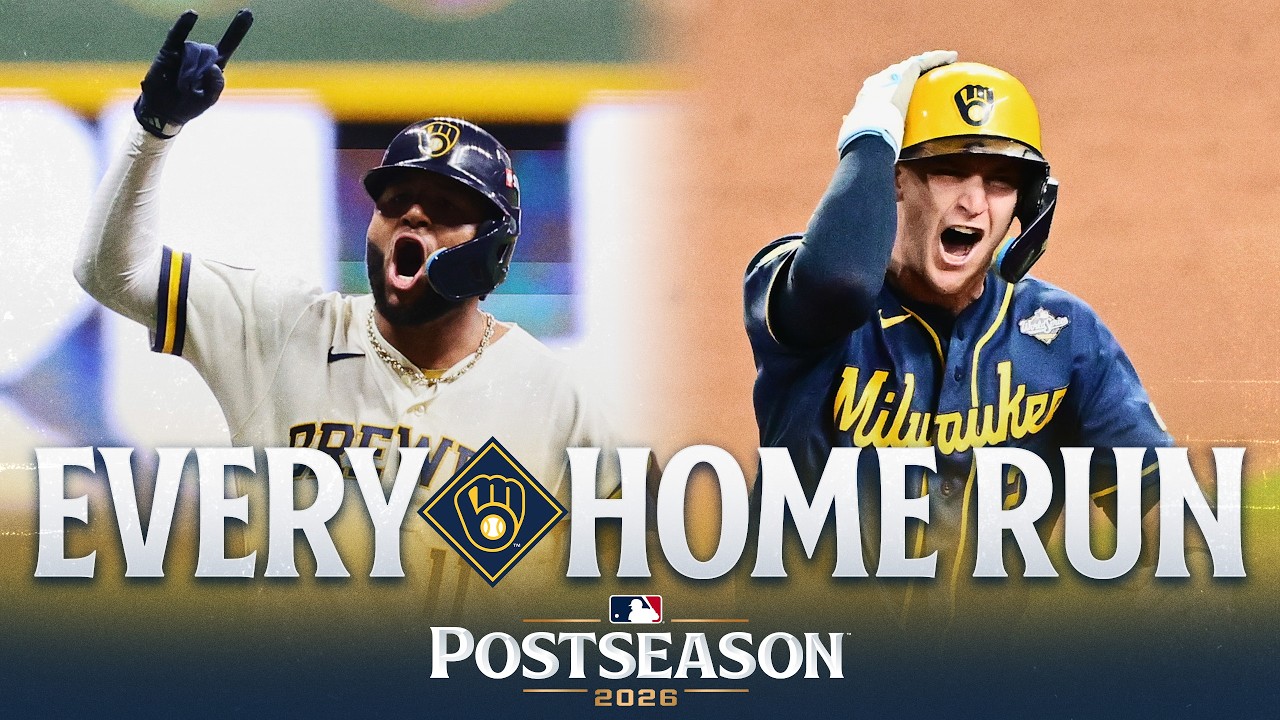 EVERY Brewers home run during the 2026 Postseason! 💪 (NLDS, NLCS and World Series! 🔥)