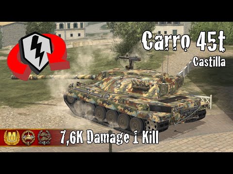 Carro da Combattimento 45t  |  7,6K Damage 1 Kill  |  WoT Blitz Replays