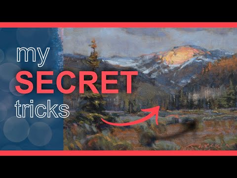 Vollständige Maldemonstration - Meine GEHEIMNISSE zum Malen von Bergen und Alpenglühen