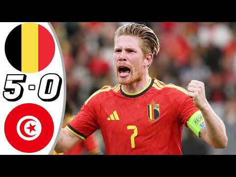 Belgium 5-0 Tunisia