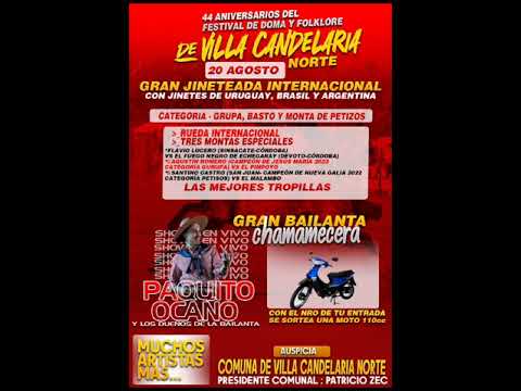 44 Festival de Doma y Folclore de Villa Candelaria Norte. Presidente Comunal, Patricio Zec.