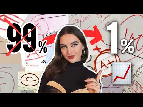 HOW TO BECOME A TOP 1% STUDENT (the HONEST truth)