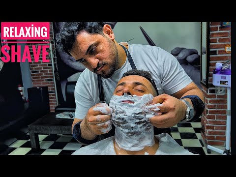 RELAXING AWESOME BEARD SHAVE ASMR | ￼ FINALLY THE MAGIC TOUCH MASSAGE