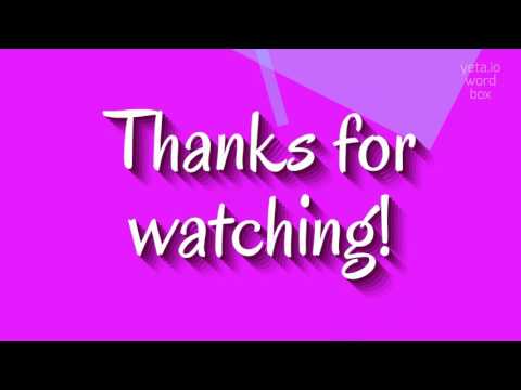 CATHARINE - How to pronounce it?