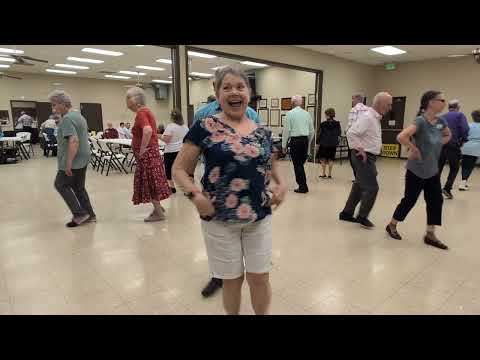 Round dancing with Gerry Tevlin cueing at the Dandy Dancers in Caseyville, IL 8/1/25.