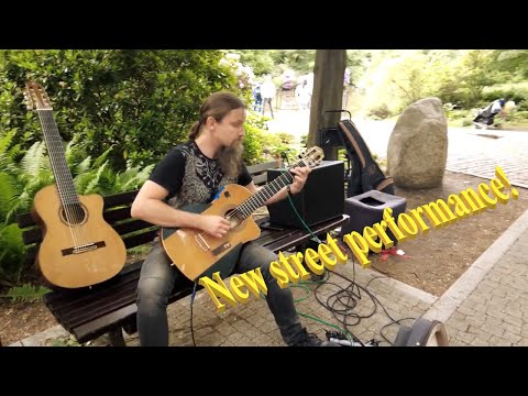 The Sound of Silence - (Simon & Garfunkel) - guitar nylon cover with live percussion by Mariusz Goli