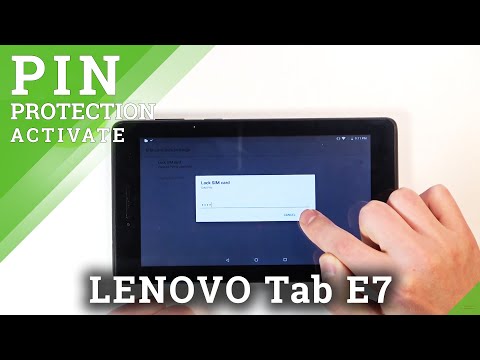 Set Up PIN Code for SIM Card – LENOVO Tab E7 and SIM Lock Option