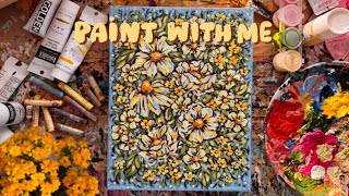 painting flowers in REAL TIME [start to finish] + chatting