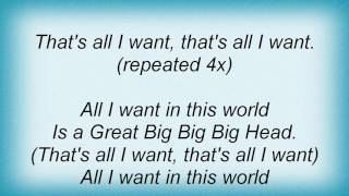 Alice Donut - Great Big Big Big Head Lyrics