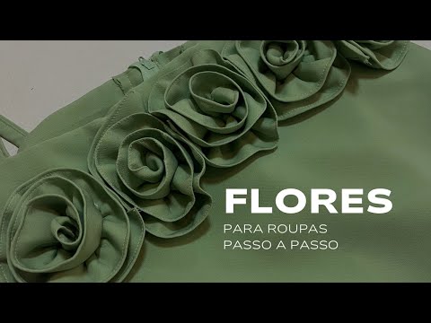 Como fazer flor de tecido - passo a passo