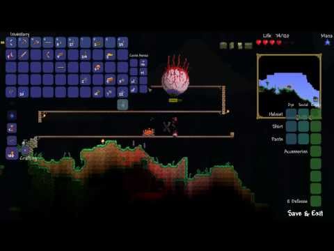 Eye of Cthulhu first night #2 - Terraria speed challenge