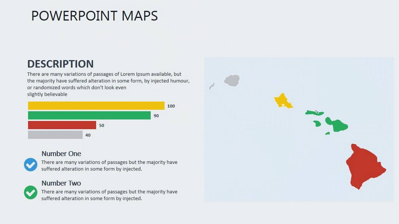 Hawaii PowerPoint maps