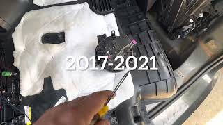 2017-2021 Chrysler Pacifica rear blower motor replacement.
