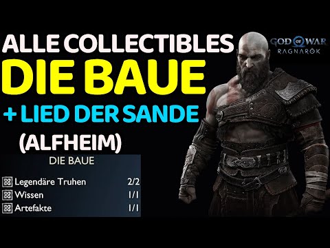 God of War Ragnarök alle Collectibles Die Baue Alfheim Artefakt Wissen Legendäre Truhe Guide deutsch