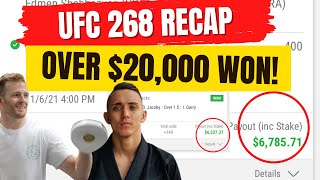 UFC 268 Recap: OVER $20,000 WON BETTING AS OUR PICKS LANDED BIG