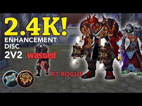 Enhancement Shaman Disc – 2.4k Rating TBC Arena 2v2 WoW PvP
