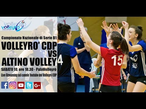 ore 18.30 - Campionato serie B1: Volleyrò CDP / ColorMax Sikkens Altino