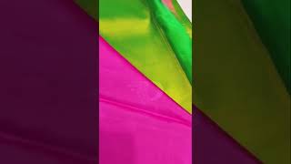 Pure Kancheepuram Silk Saree with PARROT GREEN with PINK border woven with GOLD  zari