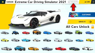 😱All Cars Unlocked😱- Extreme Car Driving Simulator 2021 - Completed 1000 KM Distance - Car Game