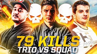 79 KILLS EN TRIO VS SQUAD ON DETRUIT LE LOBBY ft. Gotaga & LowAn