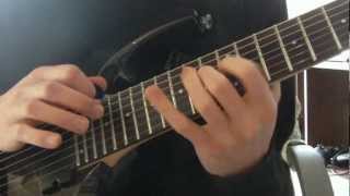Obscura - Anticosmic Overload - Guitar Solo [Full & Half Speed] + TAB