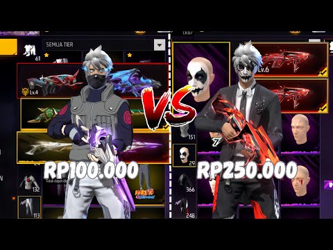 FF ACCOUNT REVIEW PRICE 100,000 VS 250,000!! EVOMAXX AVAILABLE🥶🔥