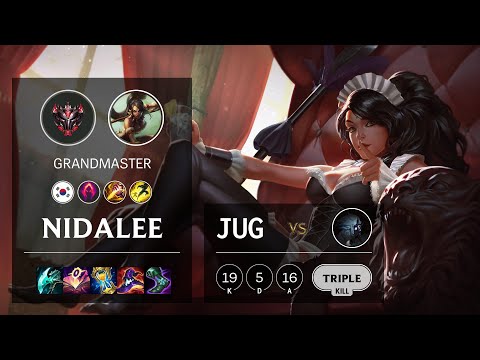 Nidalee Jungle vs Kindred - KR Grandmaster Patch 11.11