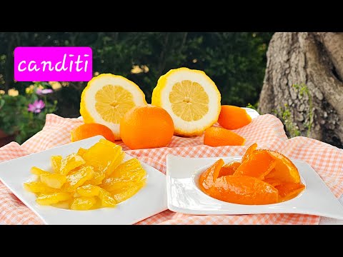 Scorzette candite di arancia e di limone