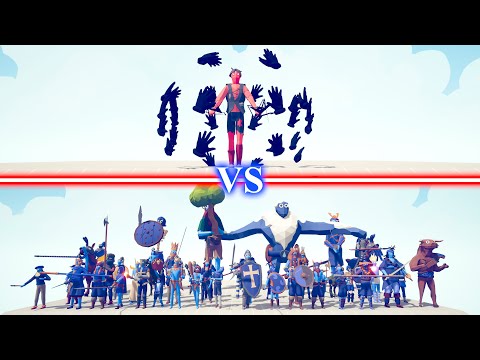 DARK PEASANT vs MELEE Team - Totally Accurate Battle Simulator TABS
