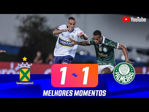 Gols e lances de Santo André x Palmeiras