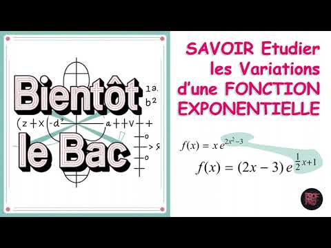 Tableau de Variation d'une Fonction Exponentielle - Dérivée et Signe - Limites de fonctions Exp(x)