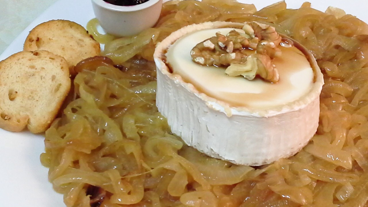 Queso Rulo De Cabra con Cebolla Caramelizada ( Con Su Propio Azúcar Natural ) .