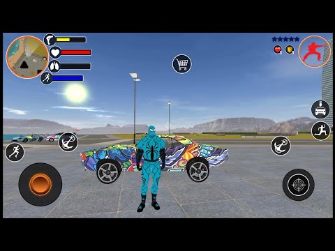 Miami Rope Hero Spider Games - Android Gameplay