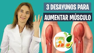 3 DESAYUNOS saludables para AUMENTAR MASA MUSCULAR | Desayuno y masa muscular |聽Nutrici贸n deportiva