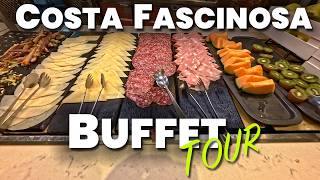 What You Can Eat on a Cruise! - COSTA FASCINOSA - Full Buffet Tour in 4K