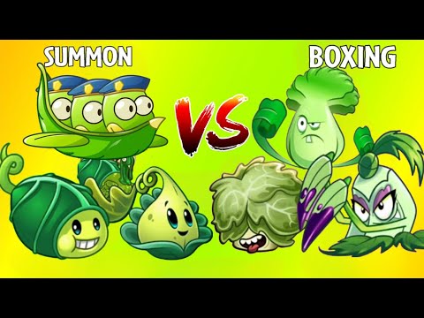 Team Boxing Vs Team Summon Plants Vs Plants - PVZ 2 Battlez