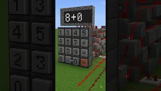 I Built a Working Calculator in Minecraft Using Only Redstone! #shots