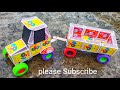 How To Make A Matchbox Tractor At Home Diy Mini Tractor Making With Matchbox