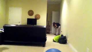 Derik Fein plays a prank on his sister