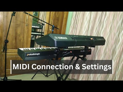 MIDI Connection, MIDI Keyboard to Arranger Workstation SX900. Tutorial #1