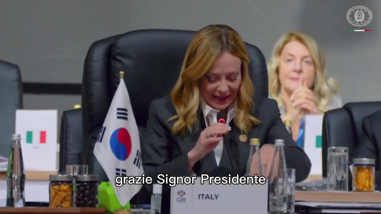 SECONDO INTERVENTO DI GIORGIA MELONI AL G20 IN SUDAFRICA