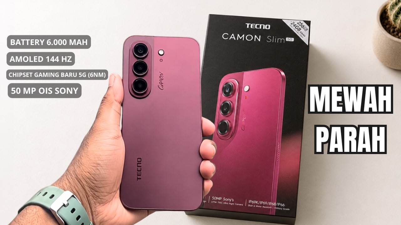 ASLI GAK NYANGKA‼️TECNO CAMON SLIM 5G TERNYATA BEGINI
