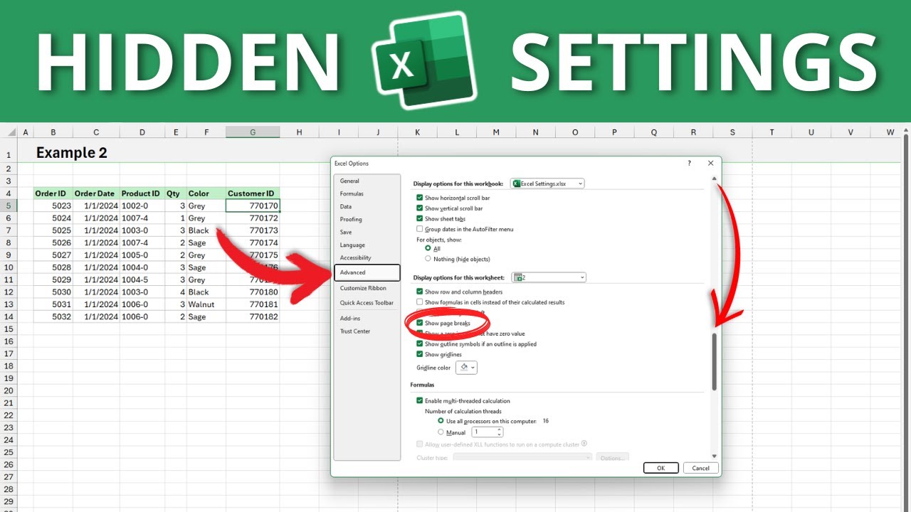 Excel Settings That ACTUALLY Make a Difference