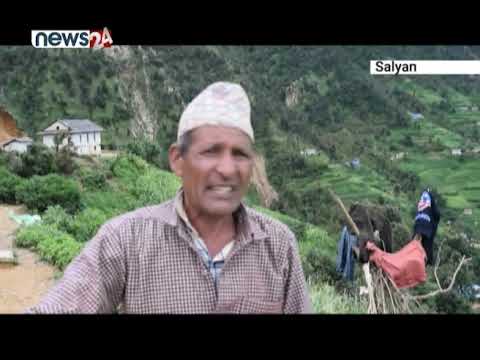 सल्यानका तीन गाउँ पहिरो जोखिममा - NEWS24 TV