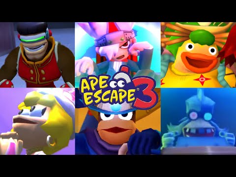 Ape Escape 3 - All Boss Battle