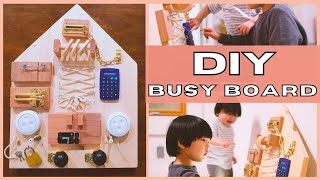 DIY BUSY BOARD | Cheap and Easy Sensory Activity Idea To Keep Kids Busy At Home | Phuong Mehmeh