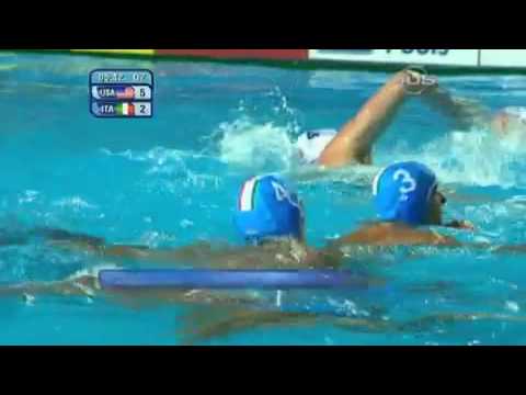 Rome 2009 - Water Polo Men - USA vs Italy
