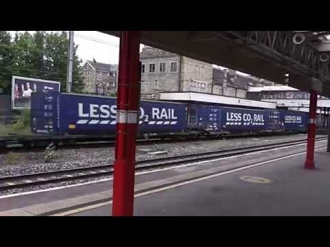 DRS class 66s pass Lancaster 30+31 July 2015